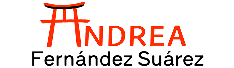 Logotipo de la página web Andrea Fernández Suárez, con una puerta torii japonesa como símbolo principal
