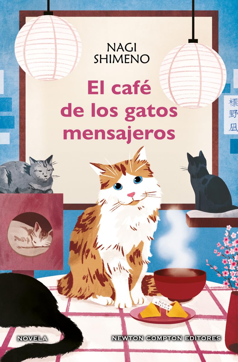 Portada de El café de los gatos mensajeros, de Nagi Shimeno