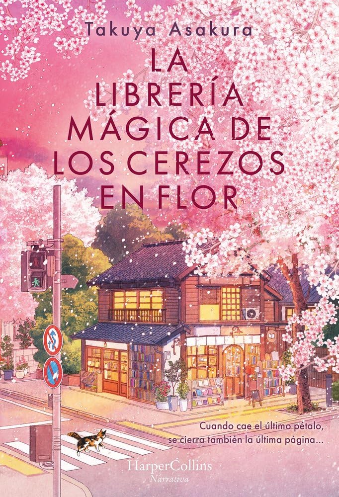 Portada de La librería mágica de los cerezos en flor
