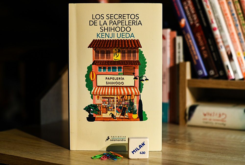 Portada de Los secretos de la papelería Shihodo, novela del japonés Kenji Ueda