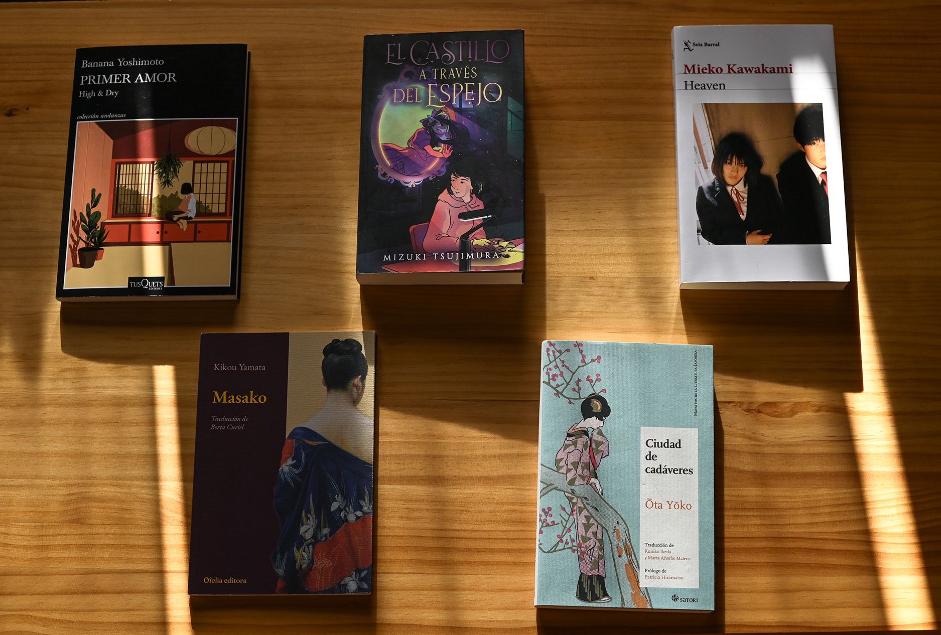 Portada de cinco novelas japonesas que me han marcado como lectora y escritora